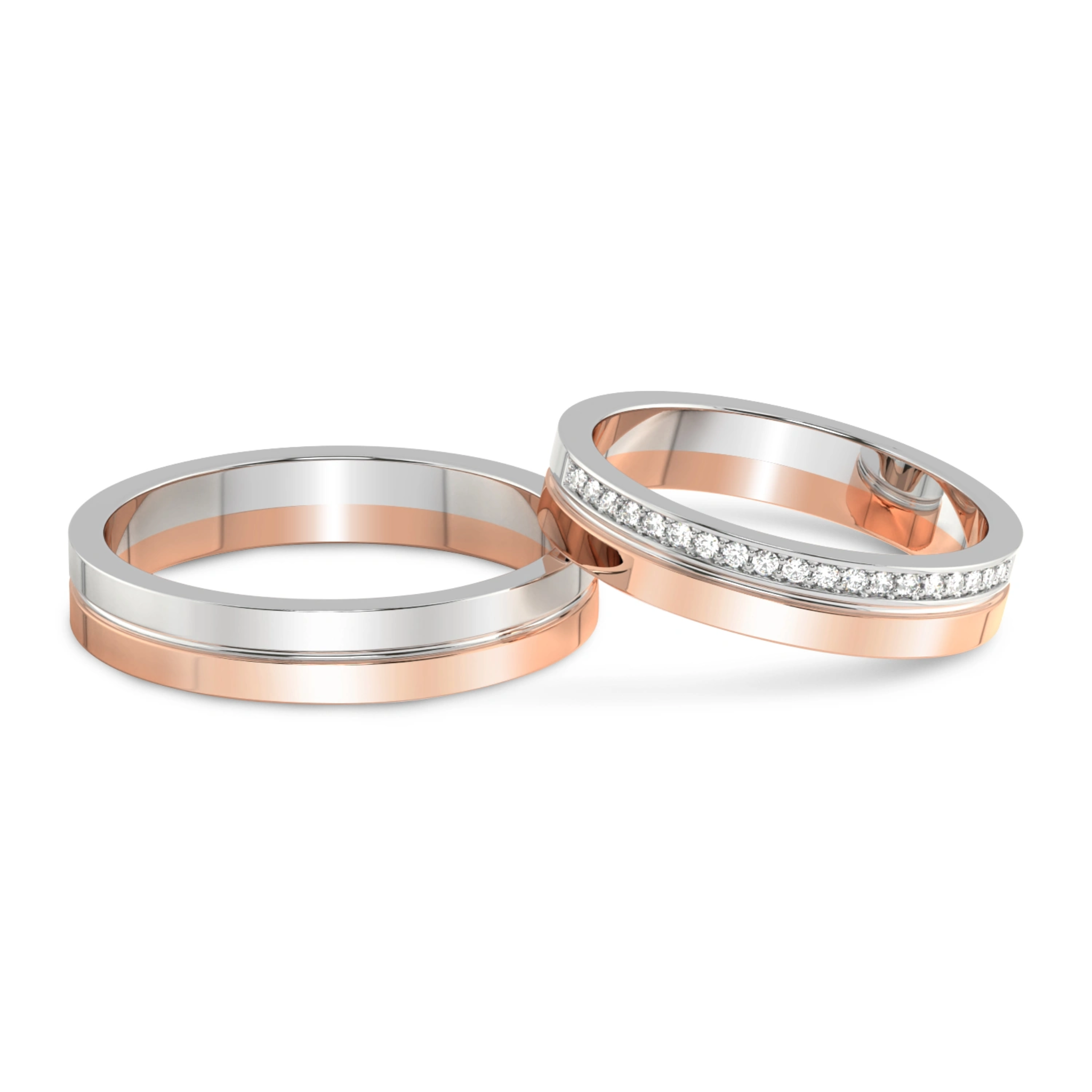 Amour Couple Rings Set