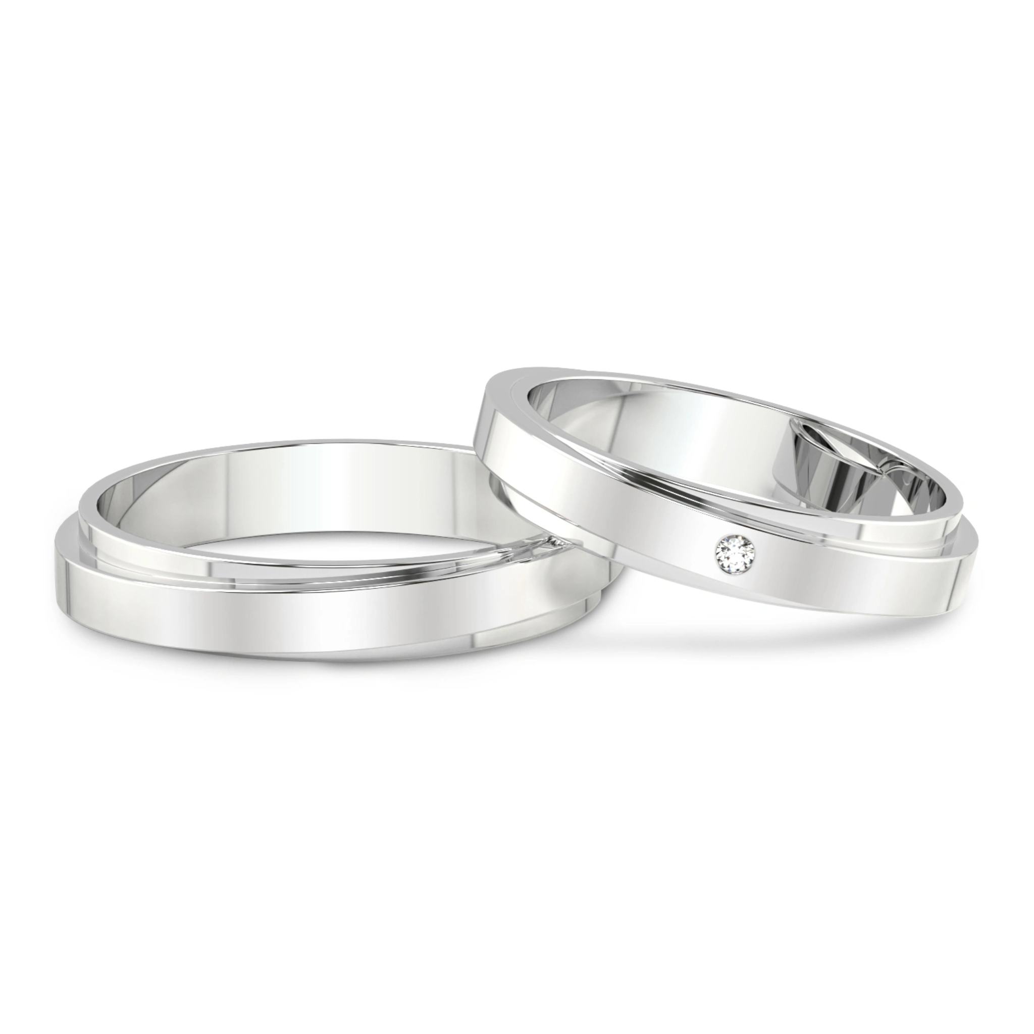 Infinite Love Couple Rings Set