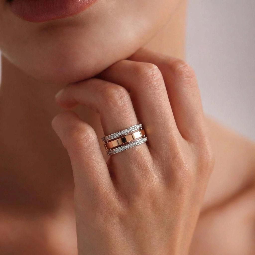 Unfading Love Couple Rings Set